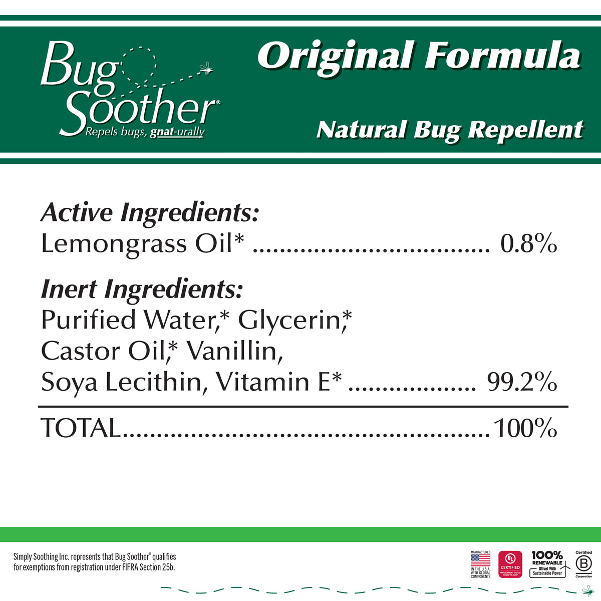 Bug Soother Insect Repellent, 1 Gallon Jug