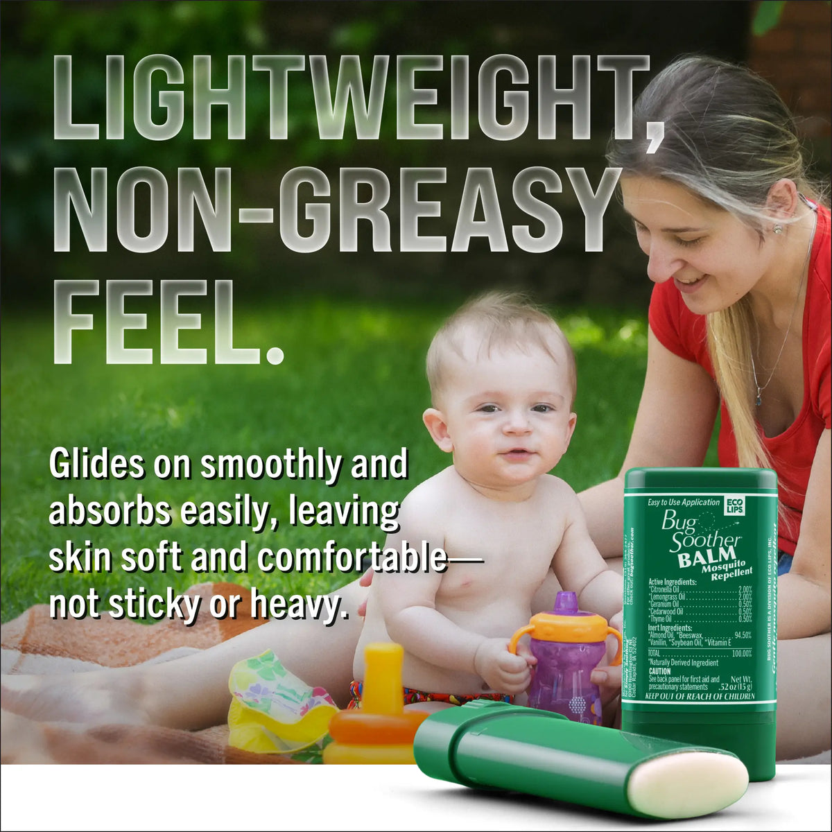 Bug Soother Balm Graphic Mother and Baby

