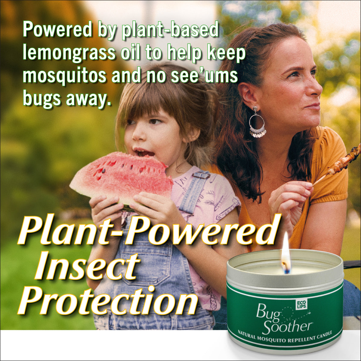 Bug Soother Mosquito Repellent Candle + 1 oz. Spray Bottle Pack, 1-count