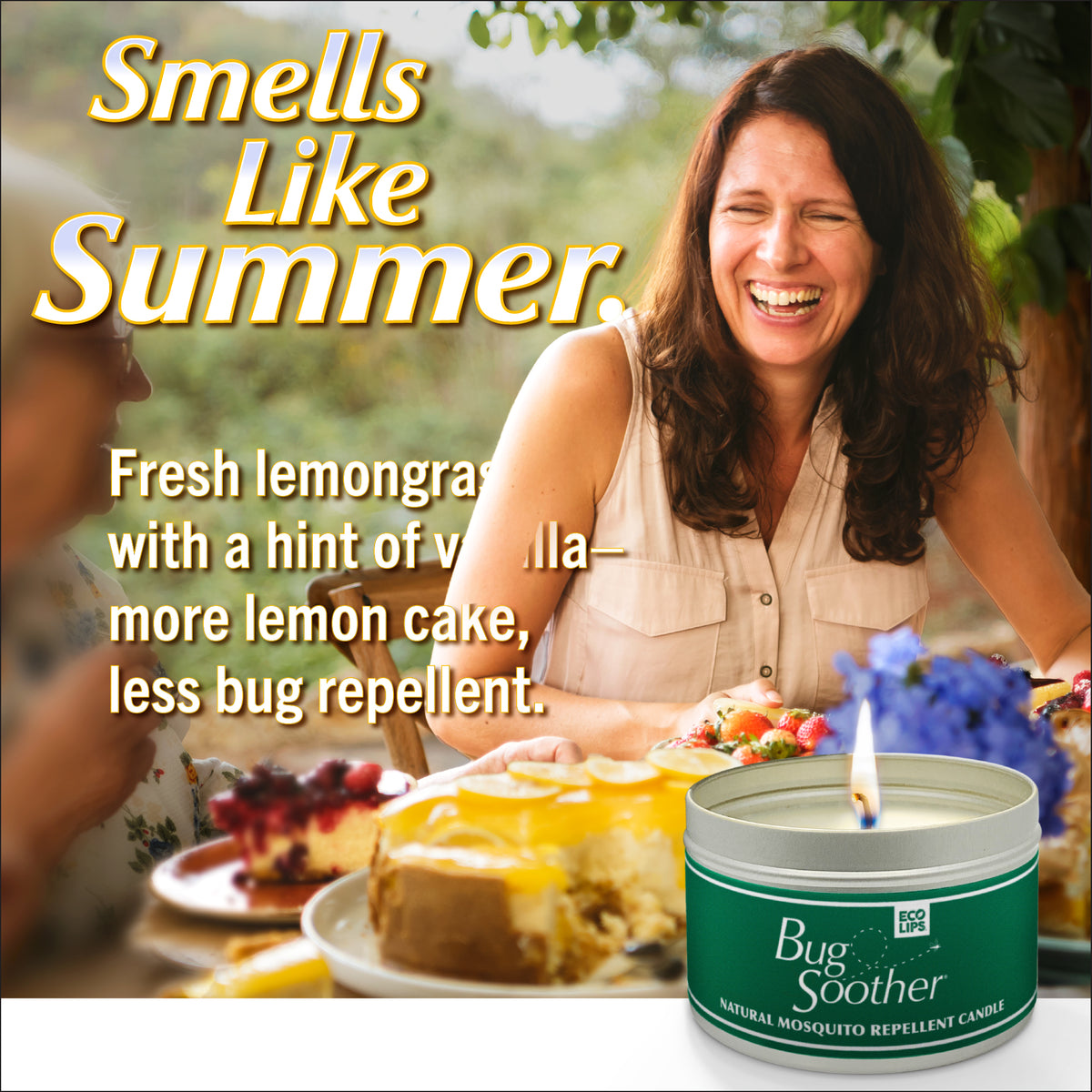 Bug Soother Mosquito Repellent Candle + 1 oz. Spray Bottle Pack, 1-count