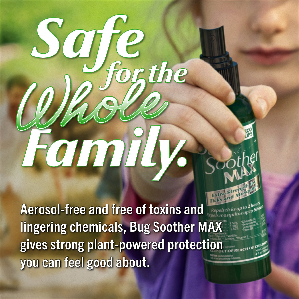 Bug Soother MAX Extra Strength Mosquito & Tick Repellent Pack