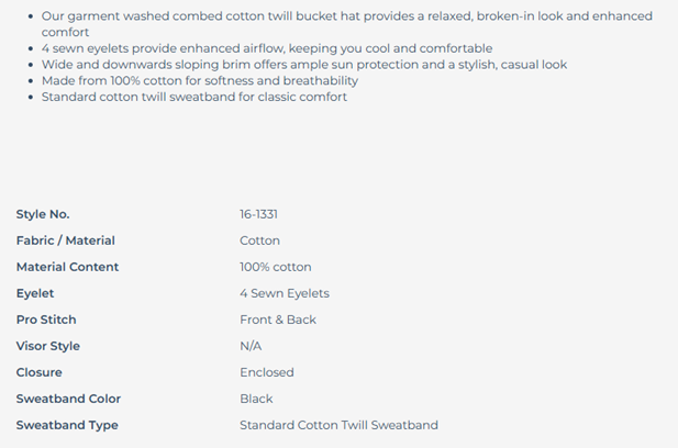 Bug Soother Camo Bucket Hat